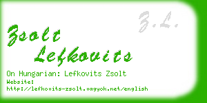 zsolt lefkovits business card